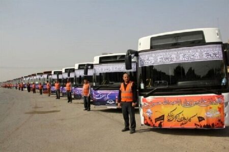 اعزام اتوبوس‌های تهران برای خدمت‌رسانی اربعین