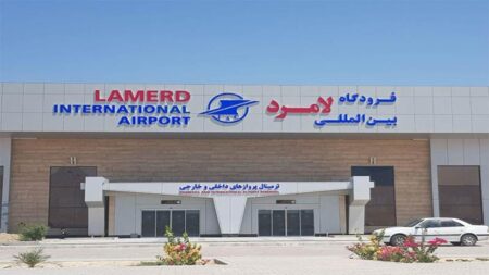 خسارت طوفان به فرودگاه بین‌المللی شهدای لامرد
