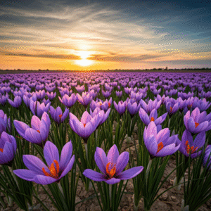 ۱۱۷ هکتار از اراضی کاشان زیر کشت زعفران است+خبرسفر