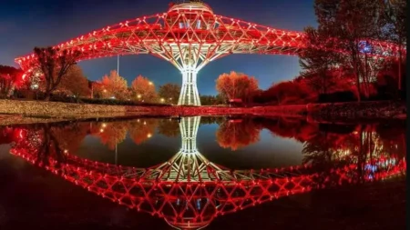 پل طبیعت امشب نارنجی می شود